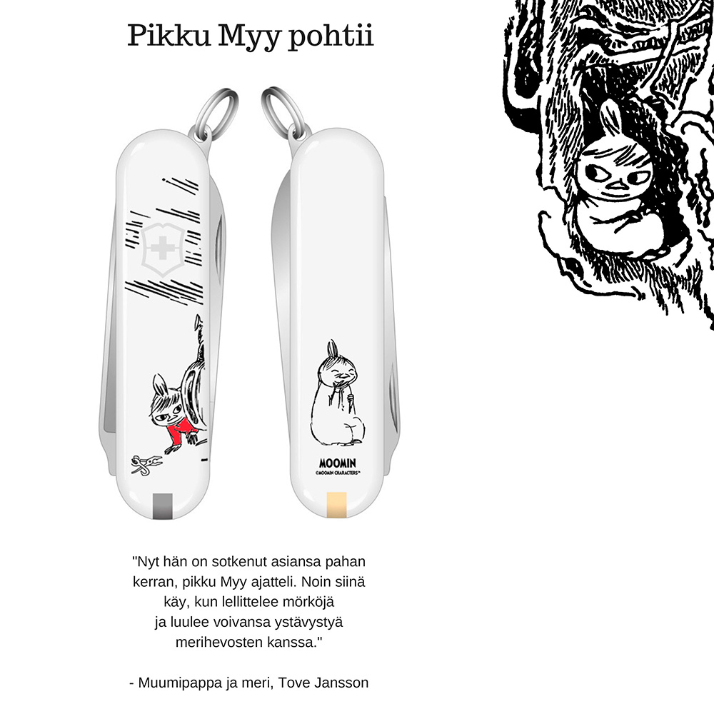 Victorinox Pikku Myy pohtii Muumi Collector's Edition linkkuveitsi- Retkelle.com